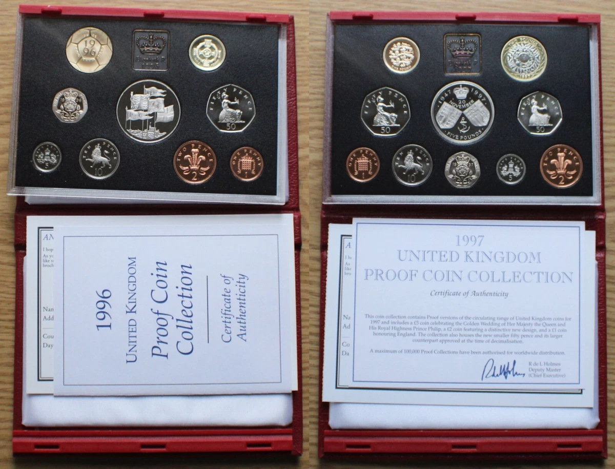 1996年 United Kingdom Proof Coin 1996 United Kingdom Annual Standard Proof Coin Set l Chard