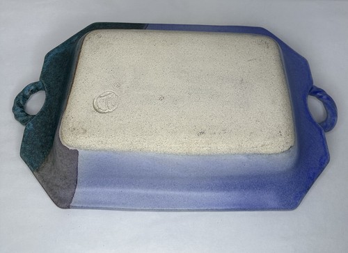 Signed Studio Art Pottery Pan / Casserole with Handles - Picture 5 of 7