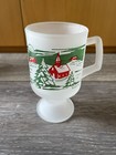 Vintage '82 Frosted Tiara Coffee Tea Mug Christmas Winter Church Scene Pedestal — photo 5