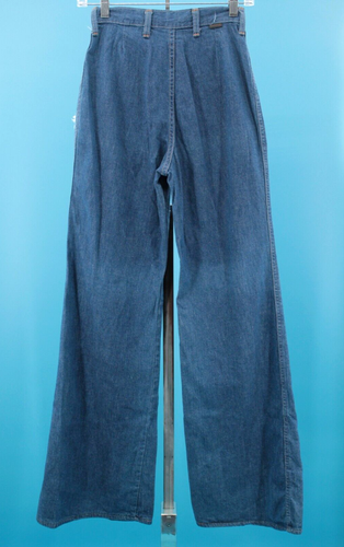 Vintage Damen 70er Maverick Bell Bottom Jeans mit ausgefranstem Besatz Gr. 25" 1970er Schlaghose - Bild 3 von 12