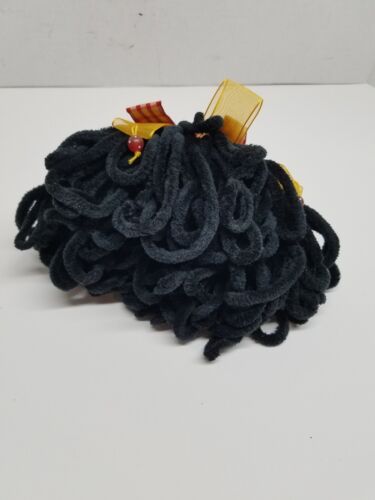 Black Tassel from Silvestri Kelly Paulk Collection Yellow Finial Red Feathers - Picture 5 of 9