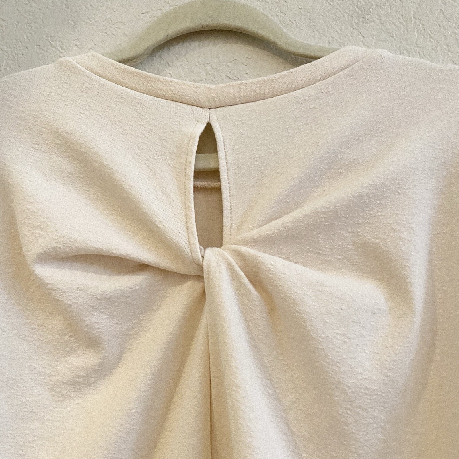 Zara Collection Basic Cream Sweater Twisted Back … - image 6