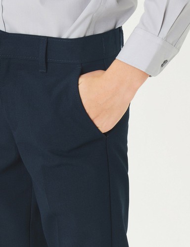 BOYS SCHOOL TROUSERS REGULAR SLIM PLUS FIT UNIFORM BLACK/GREY/CHARCOAL/NAVY SIZE - Picture 14 of 27