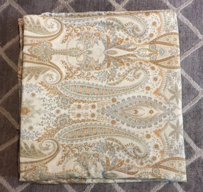 Pottery Barn Duvet Organic Cotton Full Queen Blythe Paisley Ebay