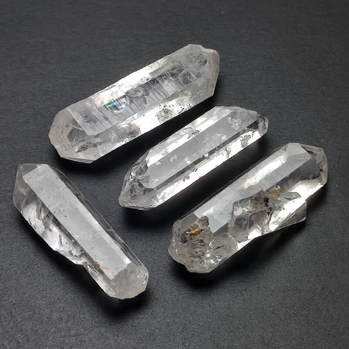 27g/4pcs 34-38mm Top Quality Herkimer Diamond Quartz Crystal Healing Stone 3641