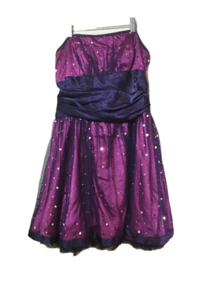 open lace back dress Long Formal Dress 4617bn by Blondie Nites Periwinkle / 7