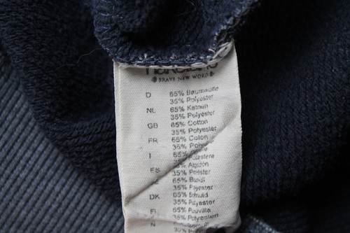 Sudadera Con Capucha Naketano Para Dama XS Detalles De Cuero Mezcla Azul Oscuro - Imagen 6 de 8