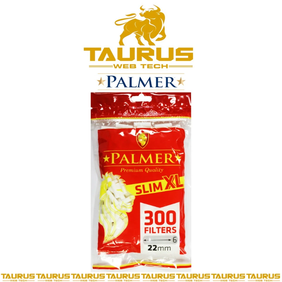 7500 x PALMER SLIM XL Filters 22mm Tips Tobacco Smoking Resealable Bags UK - Image 4 of 4