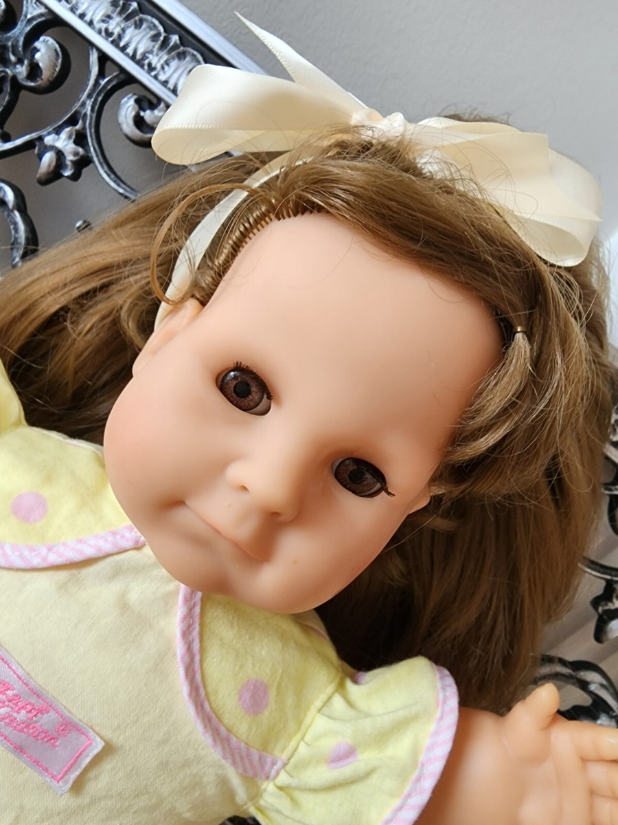 1980s Zapf Creation Beautiful Girl Baby Doll 16 Inch All Original