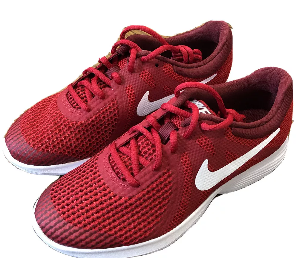 Nike Revolution Red Black Gym Sneakers | eBay