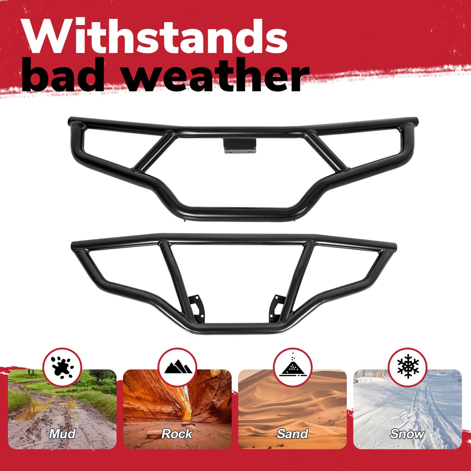 Brush Guard Bumper Set Front & Rear For Polaris Sportsman 570 EPS 2016-2020 - Image 3 of 4