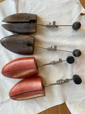 2 Vintage Wooden Shoe Trees pairs- adjustable