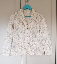 Liz Claiborne Lizwear Jeans Floral Jacket Woman’s Size Petite S /size 10