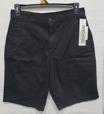 Ring of Fire Boys Chino Shorts Size 20 Black 2 side pockets 1 button back pocket