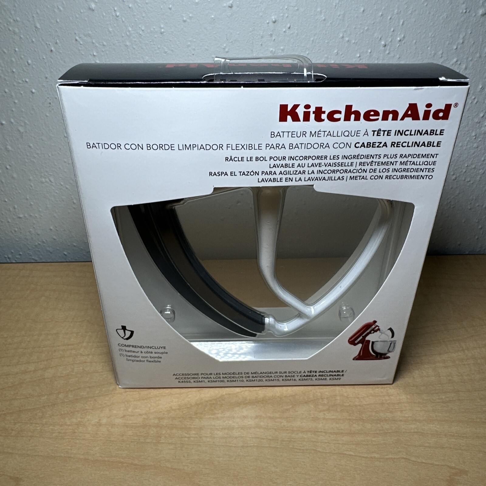 KitchenAid TiltHead Flex Edge Beater Attachment KFE5T Open Box *Read