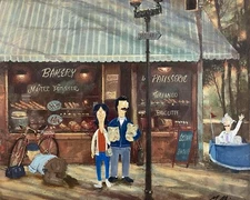 bobs burgers fine art print poster upcycled thrift store painting