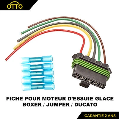 Prise Connecteur Faisceau pour Moteur d'Essuie Glace Jumper Boxer Ducato 6405ER - Bild 1 von 4
