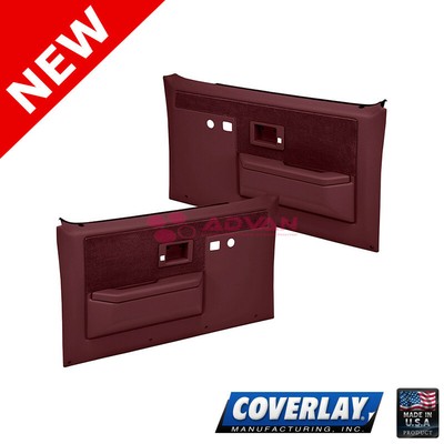 Coverlay Replacement Door Panel L+R Maroon 18-36F-MR Power Lock & Window Only Coverlay Replacement Door Panel L+R Maroon 18-36F-MR Power Lock & Window Only