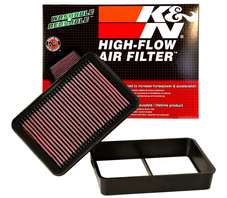 Filtro de aire de motor de alto flujo K&N 33-2392 para Mitsubishi Lancer Outlander Sport Foto 2 de 4