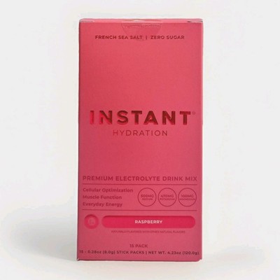15 Pack Raspberry Instant Hydration Premium Electrolyte Drink Mix Sealed Box