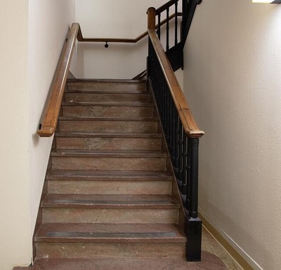 Photo:Lufkin Texas Ward R Burke Courthouse Staircase 1900s