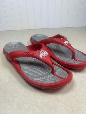 Crocs MODI Sport Flip The Ohio State Sandals OSU College Flip Flop Mens Sz 13