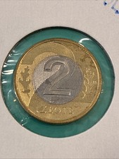 2010 Poland Polska 2 Zlote Eagle Bimetal Coin-21.5MM-Y#283