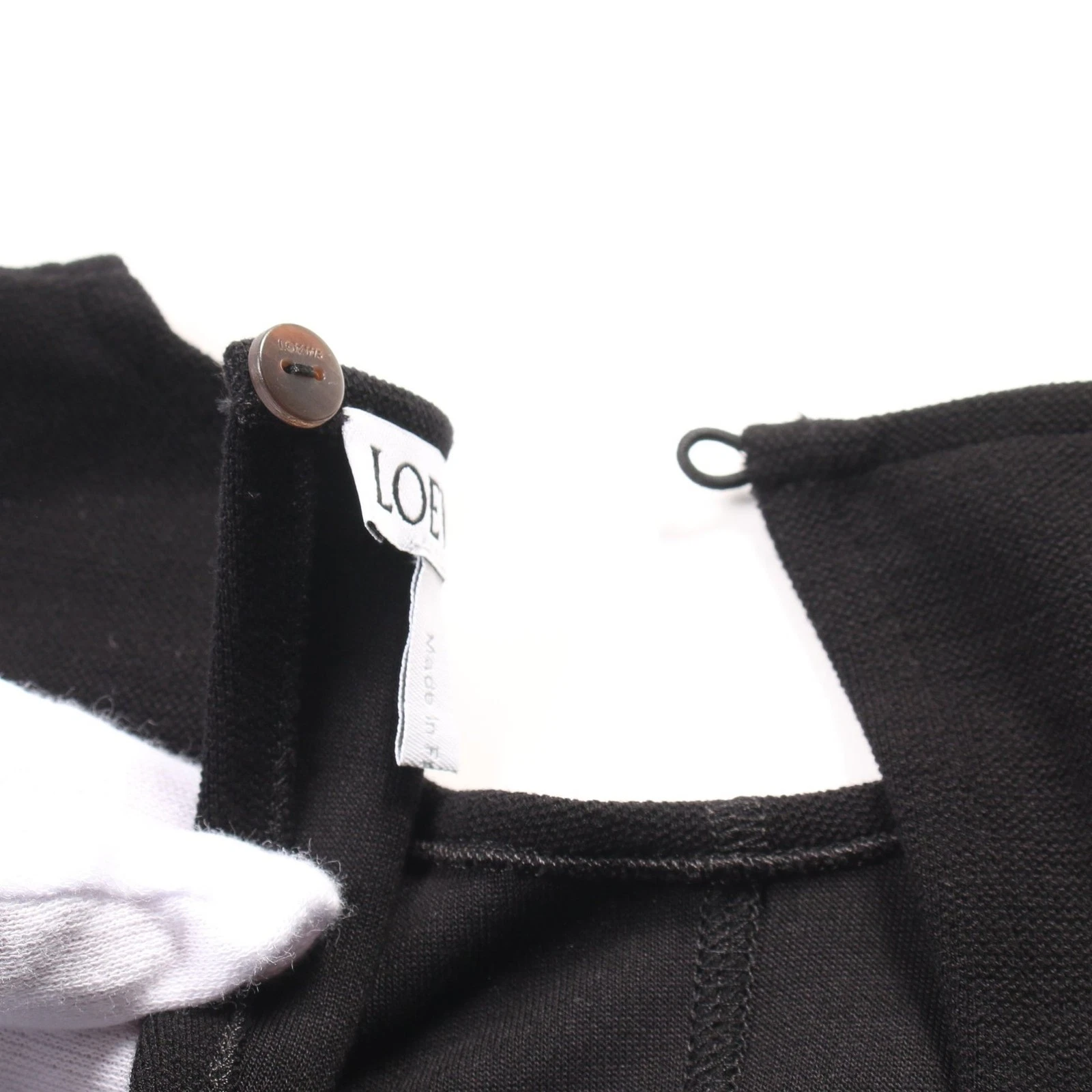 【Abito】LOEWE Vestito Asimmetrico Rayon Nero Buon Prodotto Usat Mod Dalppone