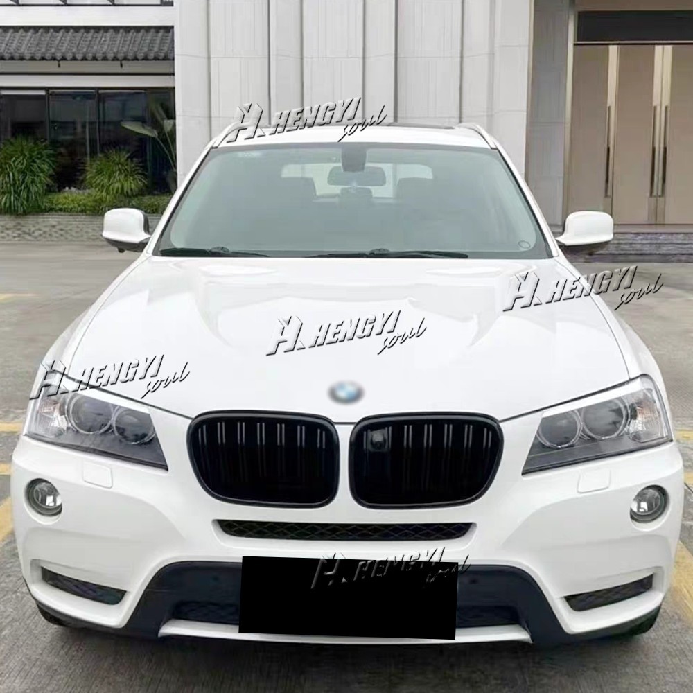 For BMW F25 X3 2011-2014 Pre-LCI Front Bumper Kidney Grille Grill Double Slats