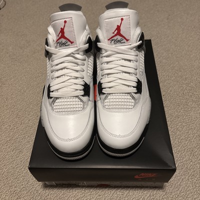 Nike Air Jordan 4 Retro OG 2025 White Cement AJIV FV5029 100 Men's Shoe Size 10