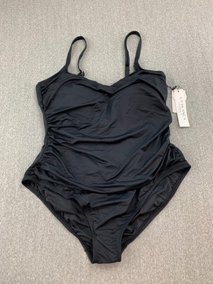 La Blanca Women Island Goddess 1 PC Swimsuit Plus 18W Tummy Control Silky Smooth