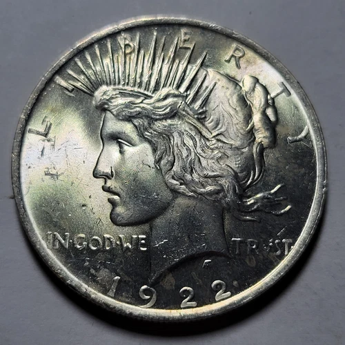 1922-P PEACE Liberty $1 Dollar 90% Silver Coin ~ Original Brilliant Uncirculated