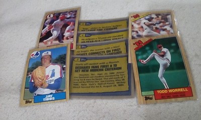 1987 Topps Baseball 2 - 99 part. set Pick cards that you may want/need.