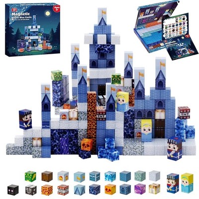 Magnetic Building Blocks for Kids, 100PCS Magnet Blocks Set, 3D Tiles Building