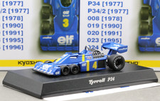 Kyosho 1/64 Tyrrell Formula One Collection P34 F1 No.4 1976 P.Depailler ELF Team