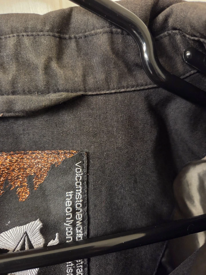 Volcom Stone Zip Canvas Jacket Black Size Large #S96 - Image 3 of 4