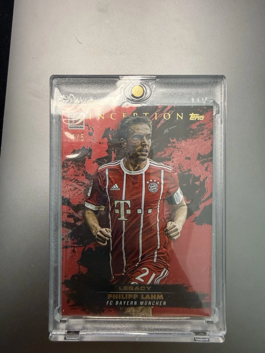 Carte Autographe Philipp Lahm – Bayern Munich, Originale Signée