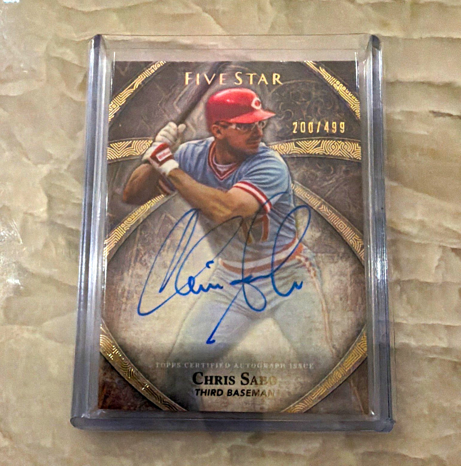 Topps 2014 Five Star Autographs Chris Sabo Auto #FSA-CS Reds /499
