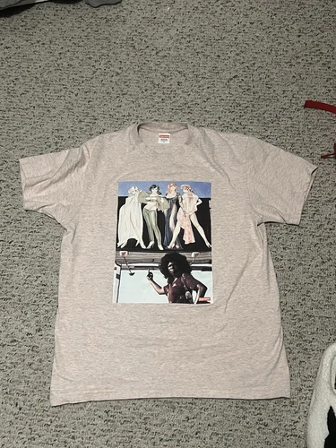 Tshirt rose Supreme Mide Doigt