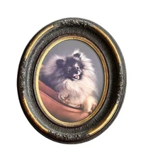 Antique Baroque or Rococo Style Frame Black and Gold