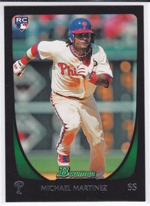Michael Martinez Philadelphia Phillies 2011 Bowman Draft Rookie Card Ebay
