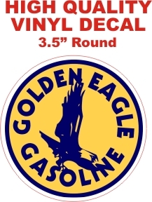 Details About Vintage Style Golden Eagle Gasoline Oil Motor Gas Pump Decal The Best