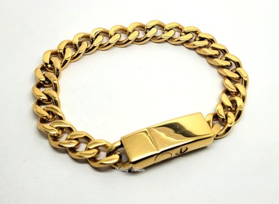 Einäscherungsurne Asche Armband Bordstein graviert Aufbewahrungsarmreif 24k vergoldet