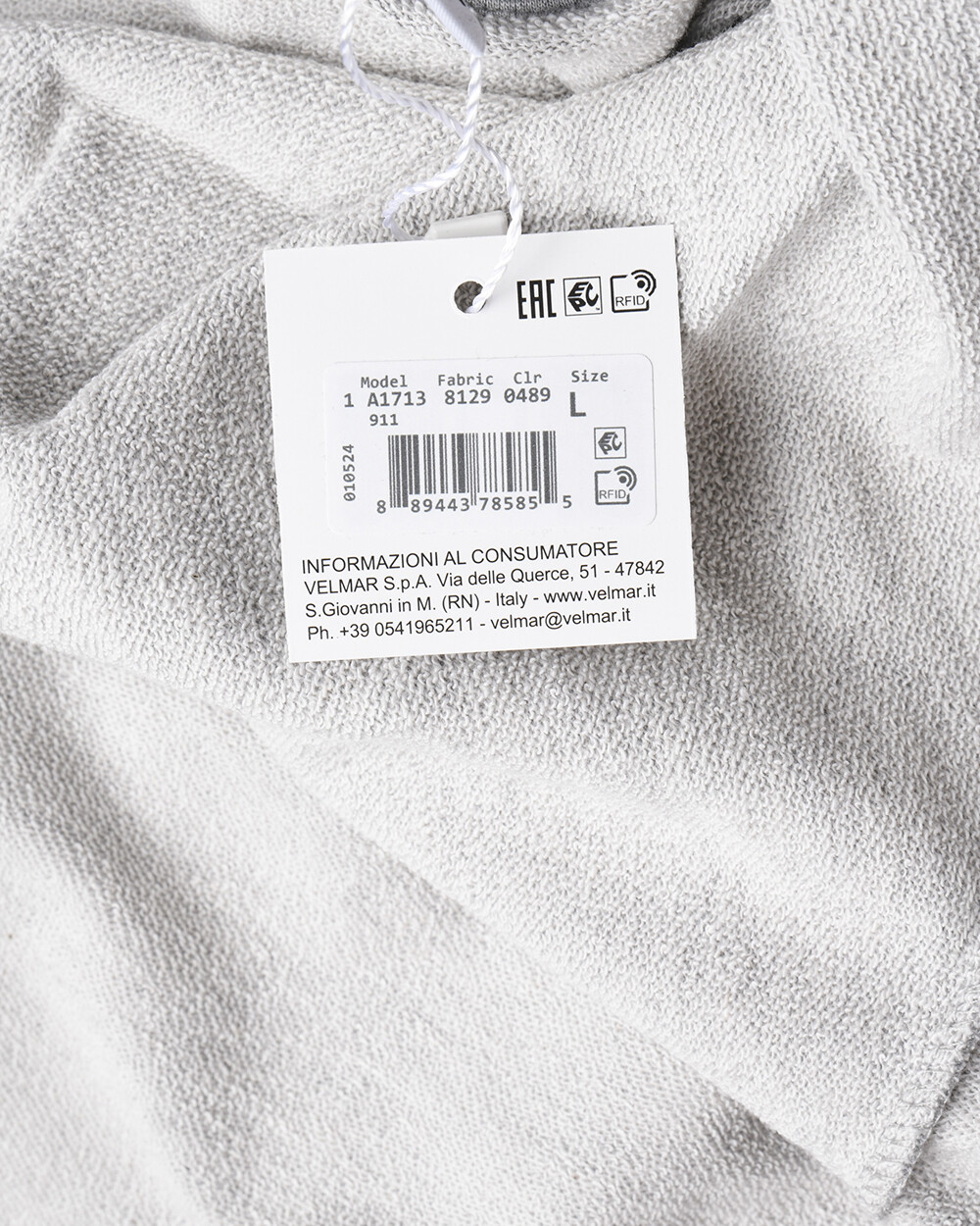 Moschino Underwear Sweatshirt Hoodie Man Grey A1713 8129 489 Sz L MAKE OFFER image 2