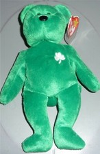 Erin the Irish Bear w Tag TY Beanie Baby Plush Toy 1997 P.E. Pellets Retired