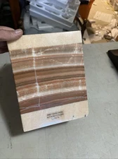 Vintage Real Stone Onyx Waste Basket