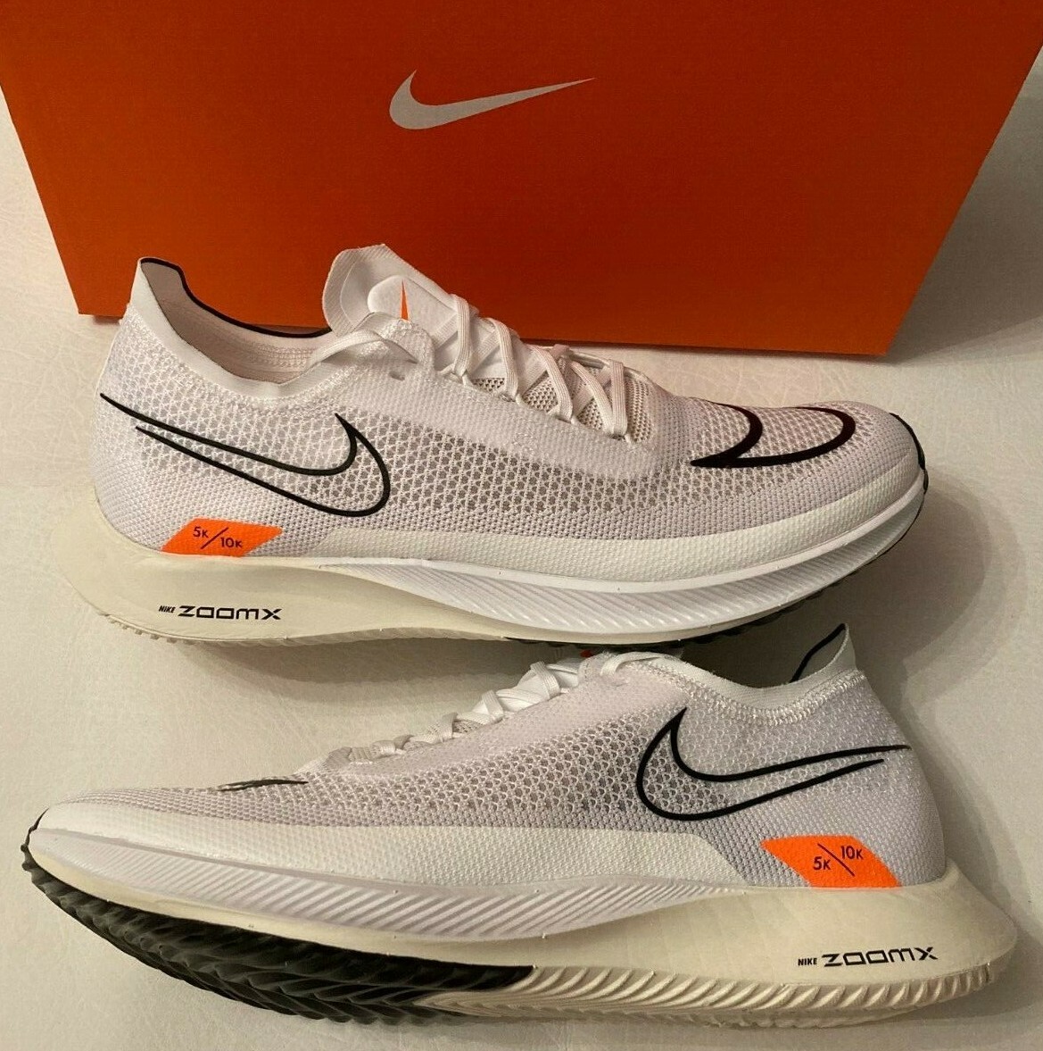 NEW NIKE ZOOMX STREAKFLY WHITE PHOTON DUST RUNNING SHOES DH9275-100 MENS SIZE 15