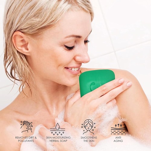 Neem & Black Seed Herbal Soap 5oz Natural Face & Body Bar Pack of 1, 3 or 6 Unis - Picture 5 of 30