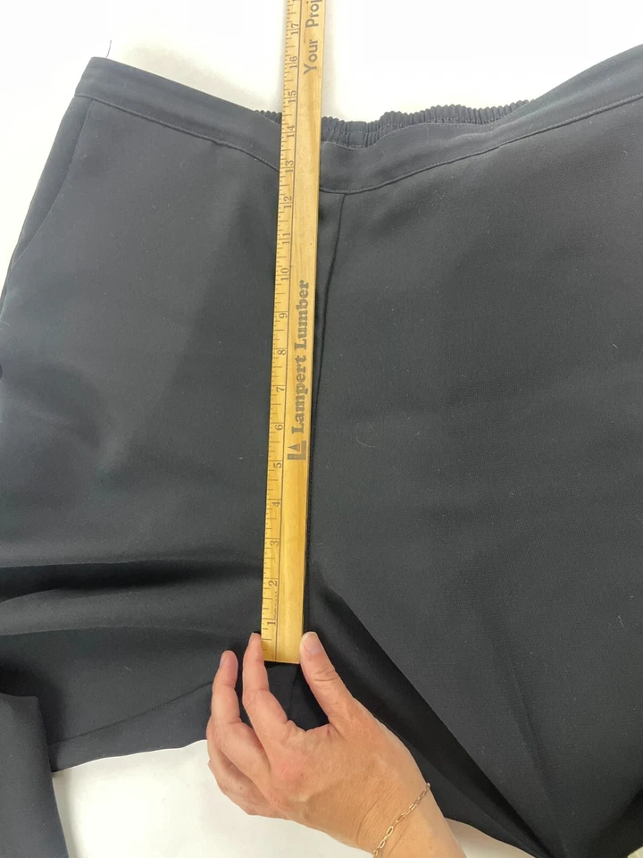 Alfred Dunner Pants Women's Size 16 Black Dress Pants Pull On High Rise Stretch - Image 4 of 4