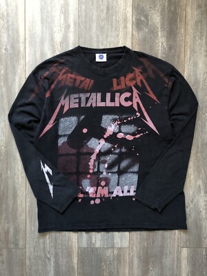 Vintage Metallica Faded Long Slleve  Kill Em All Shirt